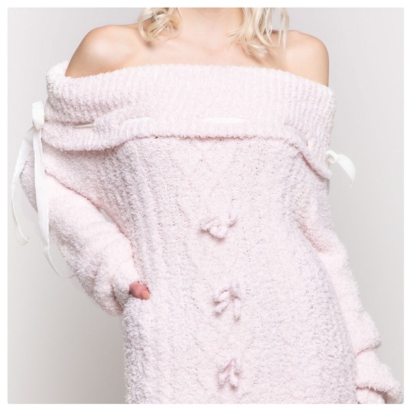 POL Dreamy Powder Pink Berber Fleece Sweater - Picture 3 of 14